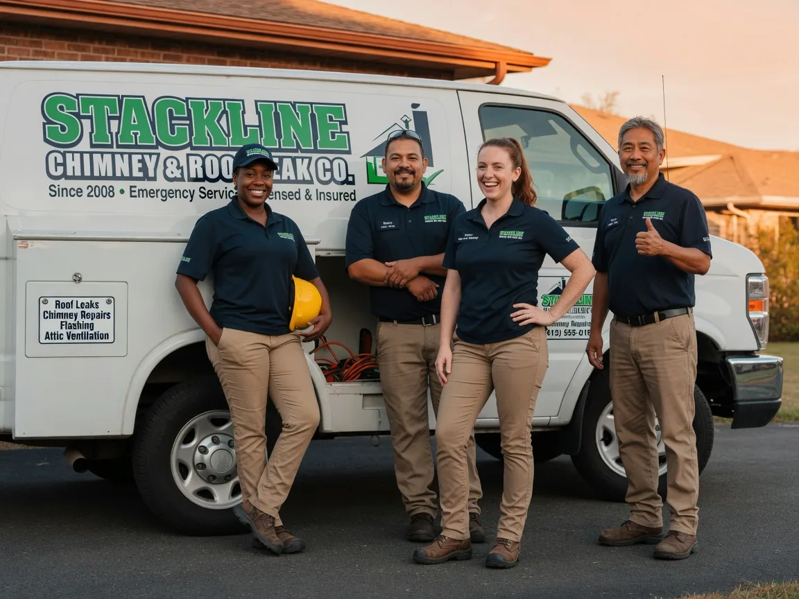 Chimney flashing repair company in Jennings, OK